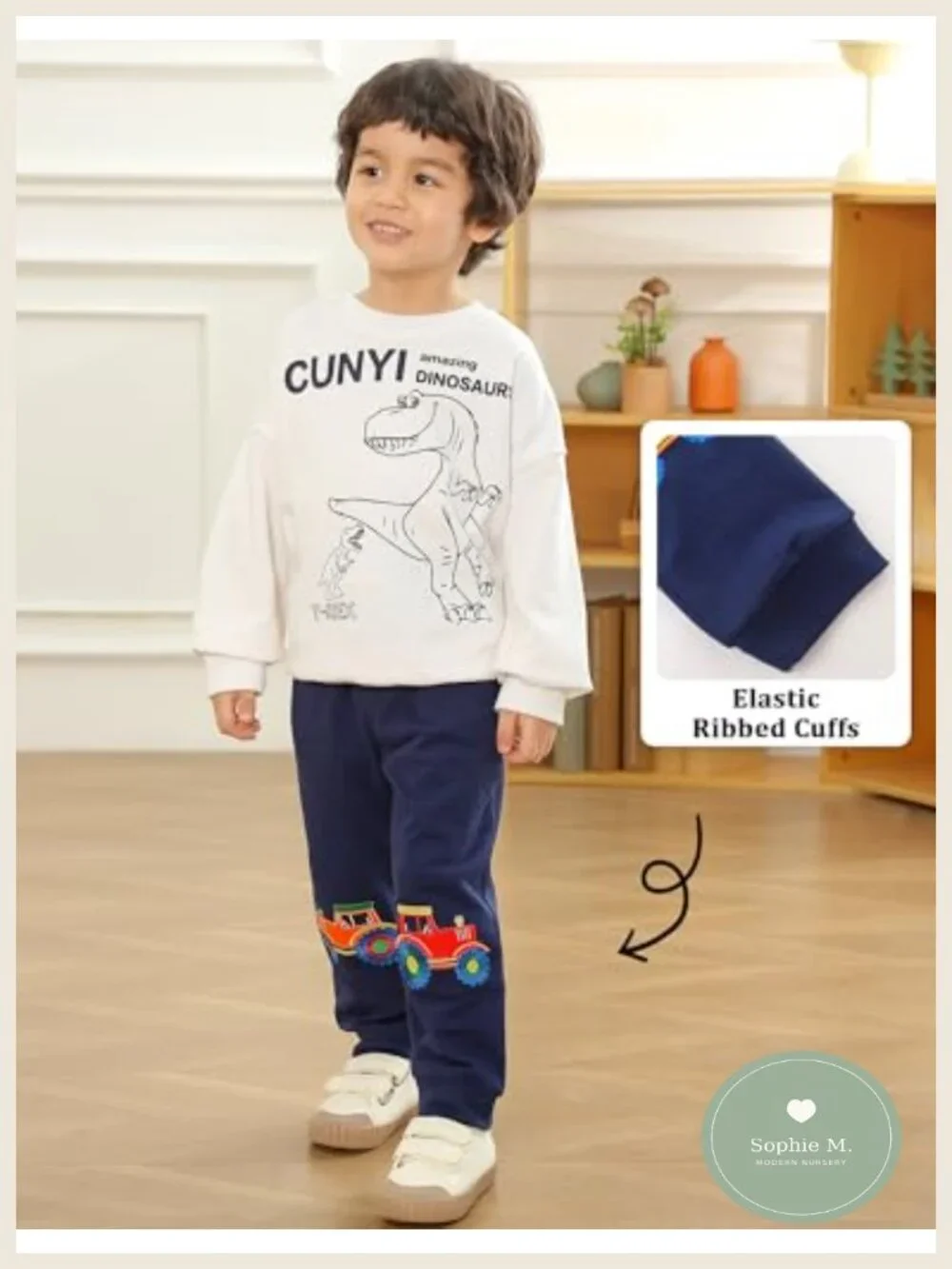 Toddler Boy Cotton Sweatpants Joggers 3 Pack